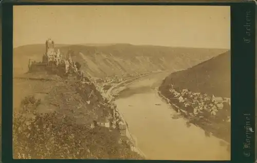 Kabinett Foto Cochem an der Mosel, Reichsburg Cochem