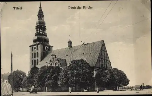 Ak Sowjetsk Tilsit Ostpreußen, Deutsche Kirche