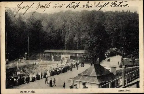 Ak Remscheid im Bergischen Land, Städtisches Strandbad