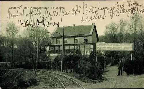 Ak Remscheid im Bergischen Land, Restaurant zum Stadtwald, Remscheider Talsperre