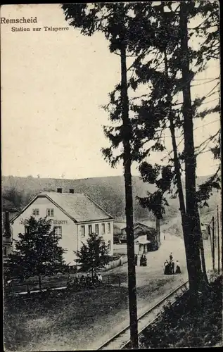 Ak Remscheid im Bergischen Land, Station zur Talsperre