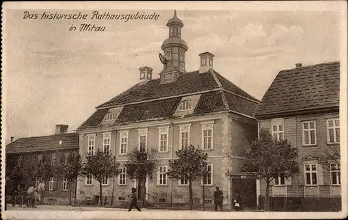 Ak Jelgava Mitau Lettland, Historisches Rathaus