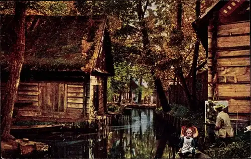 Ak Spreewaldbilder, Künstlerheim, Spreewälder Tracht
