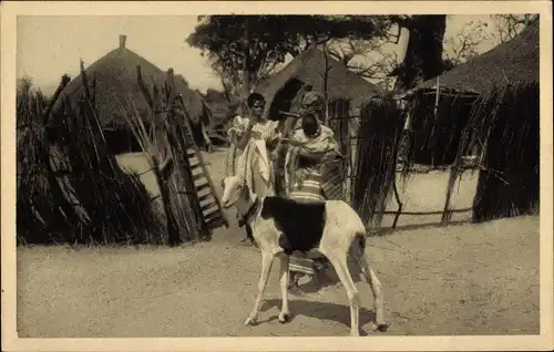 Ak Dakar Senegal, Ecke eines indigenen Dorfes