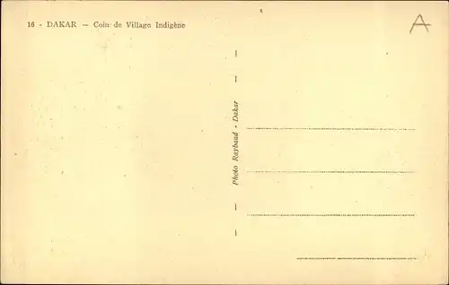 Ak Dakar Senegal, Ecke eines indigenen Dorfes