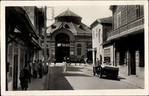 Ak Dakar Senegal, Markt und Rue Dagorne