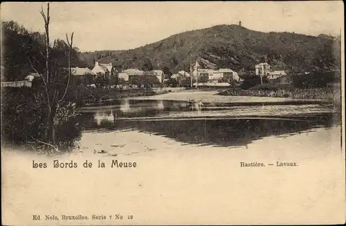 Ak Hastière Lavaux Hastière Wallonien Namur, Die Ufer der Maas