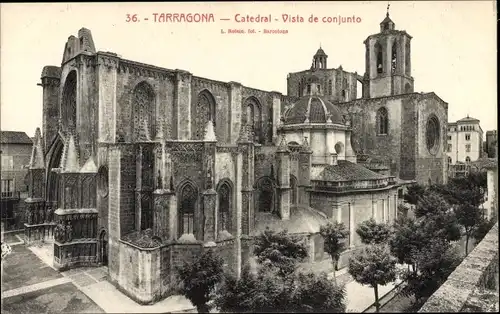 Ak Tarragona Katalonien Spanien, Kathedrale