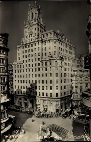 Ak Madrid Spanien, La Telefonica