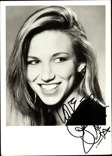 Foto Schauspielerin und Sängerin Debbie Gibson, Portrait, Autogramm