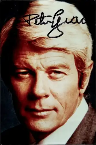 Foto Schauspieler Peter Graves, Portrait, Autogramm