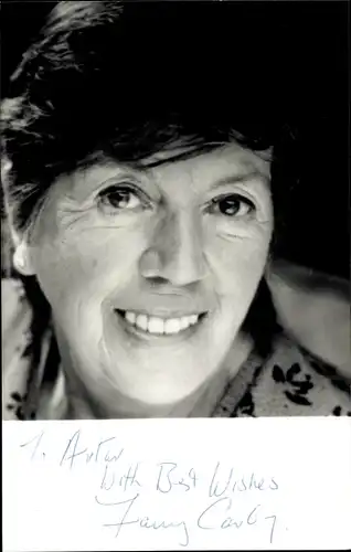 Ak Schauspielerin Fanny Carby, Portrait, Autogramm