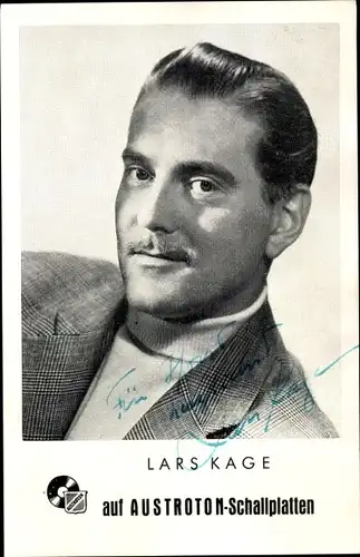 Ak Schauspieler Lars Kage, Portrait, Autogramm