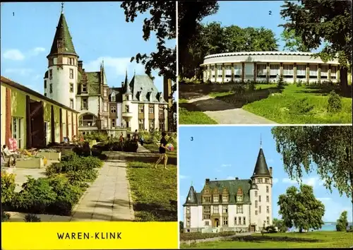 Ak Klink an der Müritz Mecklenburg, Schloss, Rundgaststätte an der Müritz