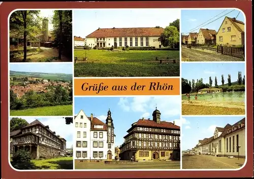 Ak Dermbach in der Röhn Thüringen, Kraynburg, Stadtlengsfeld, Geisa, Vacha, Weilar, Kaltennordheim