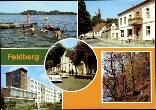 Ak Feldberg in Mecklenburg, Haussee, Fürstenberger Straße, FDGB Erholungsheim Freundschaft