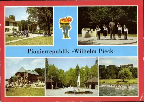 Ak Altenhof Schorfheide Barnim, Pionierrepublik Wilhelm Pieck, Ehrung, Wehrburg