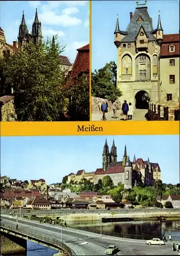 Ak Meißen an der Elbe, Dom, Albrechtsburg
