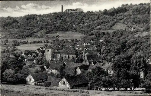 Ak Ziegenhain Jena in Thüringen, Fuchsturm, Panorama