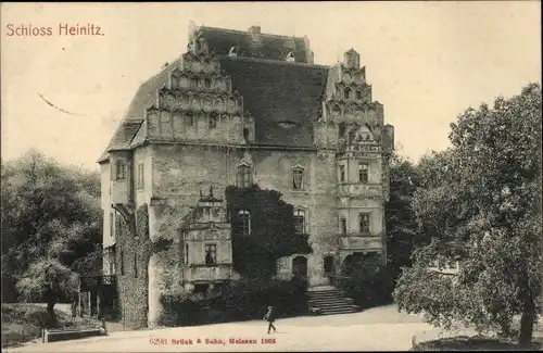 Ak Heynitz Nossen in Sachsen, Schloss Heinitz