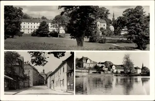 Ak Ebersdorf in Thüringen, Teilansicht, Straßenansicht