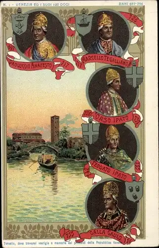 Litho Venezia Venedig Veneto, Torcello, Ed I Suoi 120 Dogi