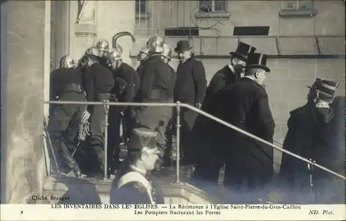 Ak Paris Palais Bourbon, Widerstand in der Kirche Saint Pierre du Gros Caillou
