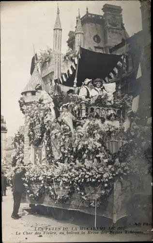 Ak Paris, The Mid-Lent Celebrations, Festzug