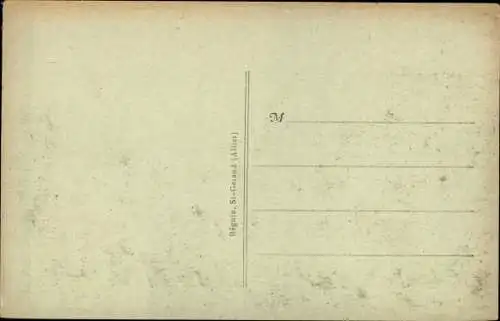 Ak Ébreuil Allier, Kirche