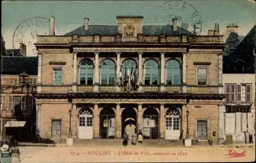 Ak Moulins-Allier, Rathaus