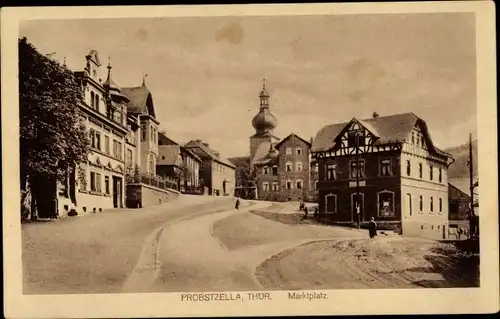 Ak Probstzella,  Marktplatz