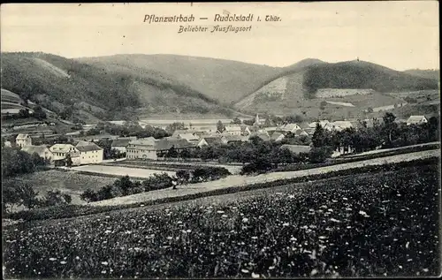 Ak Pflanzwirbach Rudolstadt in Thüringen, Panorama