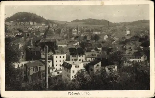 Ak Pößneck in Thüringen, Gesamtansicht