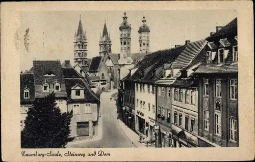 Ak Naumburg an der Saale, Steinweg, Dom