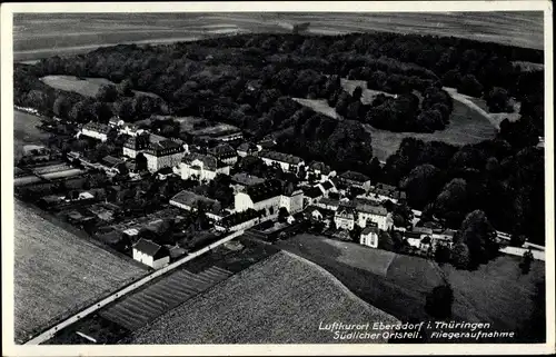 Ak Ebersdorf in Thüringen, Luftaufnahme Südlicher Ortsteil