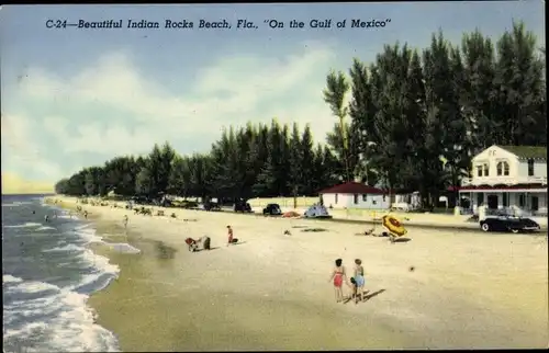 Ak Florida USA, wunderschöner Indian Rocks Beach