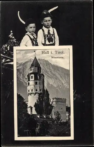 Passepartout Ak Hall in Tirol, Münzturm