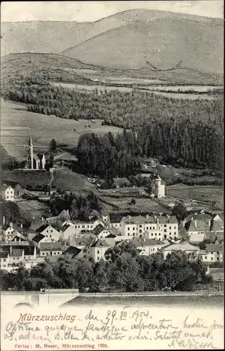 Ak Mürzzuschlag Steiermark, Gesamtansicht