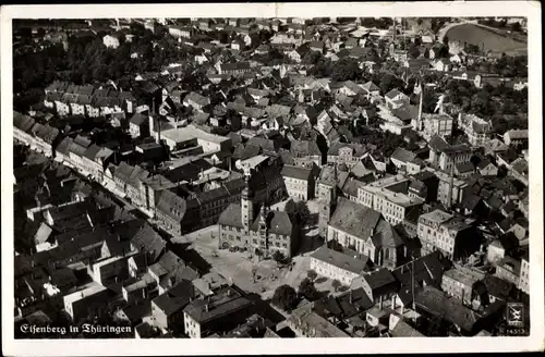 Ak Eisenberg in Thüringen, Luftaufnahme