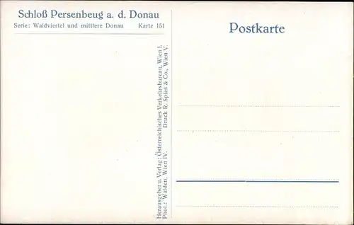 Ak Persenbeug Gottsdorf an der Donau Niederösterreich, Schloss Persenbeug