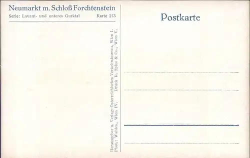 Ak Neumarkt in der Steiermark, Schloss Forchtenstein