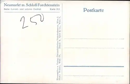 Ak Neumarkt in der Steiermark, Schloss Forchtenstein