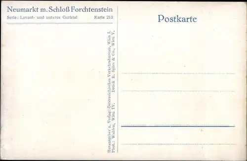 Ak Neumarkt in der Steiermark, Schloss Forchtenstein