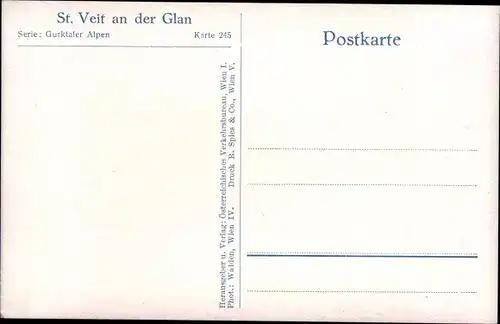 Ak Sankt Veit an der Glan Kärnten, Platz mit Brunnen