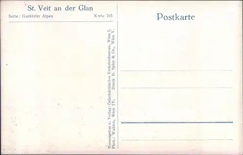 Ak Sankt Veit an der Glan Kärnten, Platz mit Brunnen