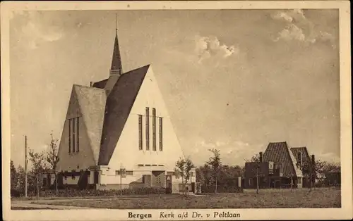 Ak Bergen Nordholland Niederlande, Kirche a/d Dr. v. Peltlaan