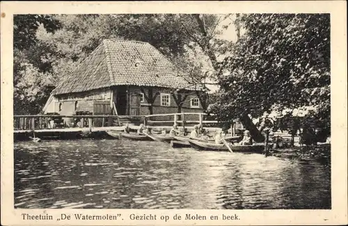 Ak Haaksbergen Overijssel, Teegarten De Watermolen