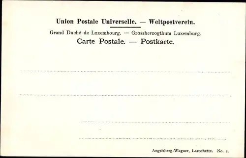 Ak Larochette Fels Luxemburg, Teilansicht, vue prise des Ruines