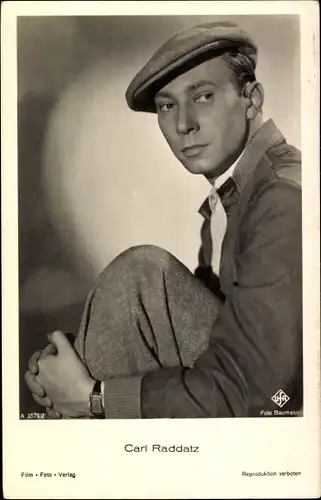 Ak Schauspieler Carl Raddatz, Portrait, UFA Film