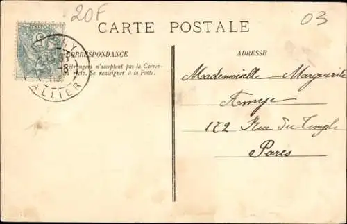 Ak Vichy Allier, Frauen in Trachten waschen Wäsche am Flussufer